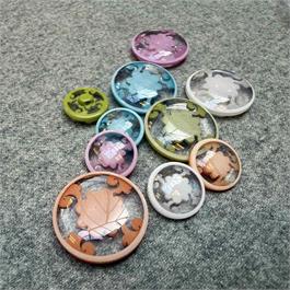 Italian Flower Polyester Shank Buttons thumbnail