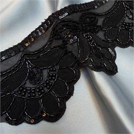 Beaded and Corded Scallop Edge Lace thumbnail