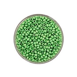 METALLIC GREEN GLASS ROCAILLES 2.6MM 17G thumbnail