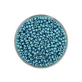 METALLIC TEAL GLASS ROCAILLES 2.6MM 17G thumbnail