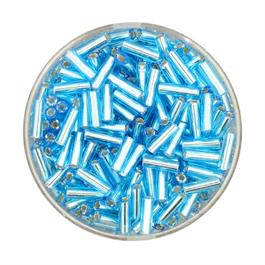 SKY GLASS BUGLE BEADS 6MM 15G thumbnail