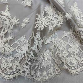 Double Scalloped Frenh Leavers Lace Thumbnail Image 2