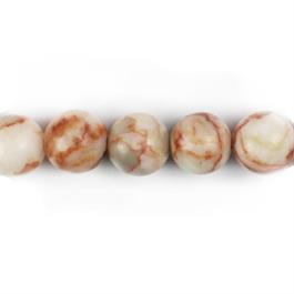 Red Marbled Stone Semi-Precious Beads Thumbnail Image 1
