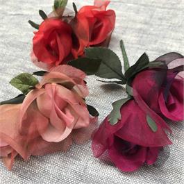 Bunch 2 Silk Rosebuds Thumbnail Image 1