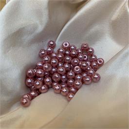 Pracht Waxed Glass Pearl Beads - Pink thumbnail
