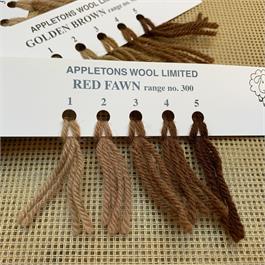 Appletons 4-ply Tapestry Wool Skein - Red Fawn - 10m thumbnail