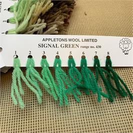 Appletons 4-ply Tapestry Wool Skein Signal Green - 10m thumbnail