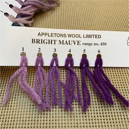 Appletons 4-ply Tapestry Wool Skein Bright Mauve - 10m thumbnail
