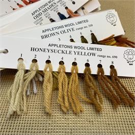 Appletons 4-ply Tapestry Wool Skein Honeysuckle Yellow - 10m thumbnail