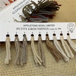 Appletons 4-ply Tapestry Wool Skein Putty Groundings - 10m thumbnail