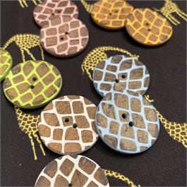 Giraffe Textured Coconut Button thumbnail