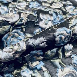 Floral Silk Mix Cloqué, Italian Thumbnail Image 2