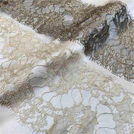 Fine French Metallic Lace Trim thumbnail