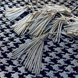 Silver Metallic tassel thumbnail