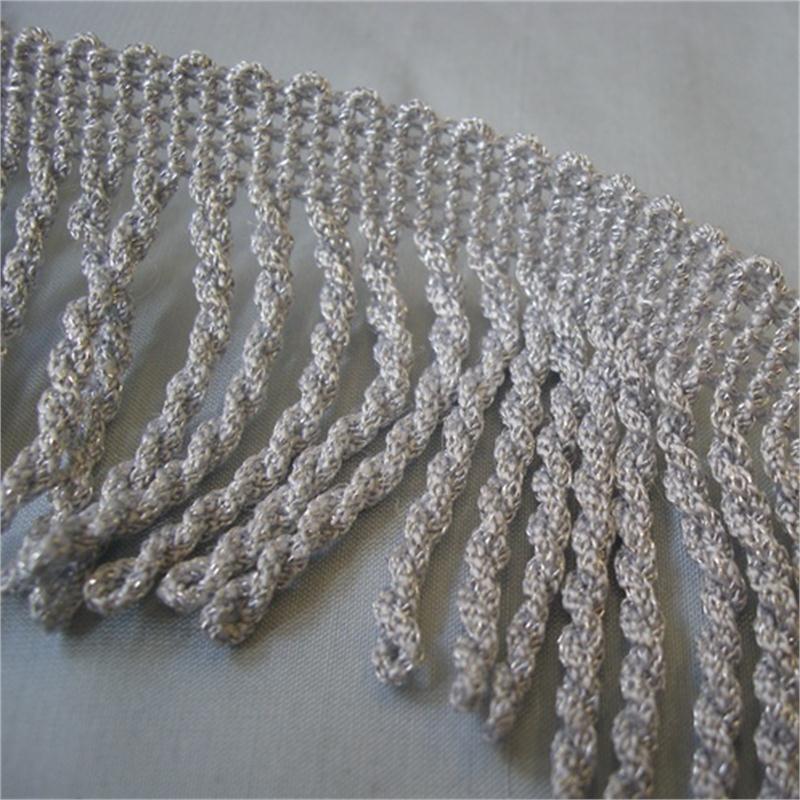 Metallic Twisted Rayon Fringe 50mm