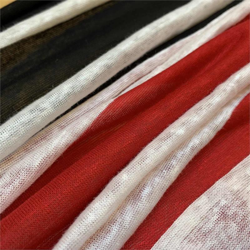 Wide Stripe Linen Jersey